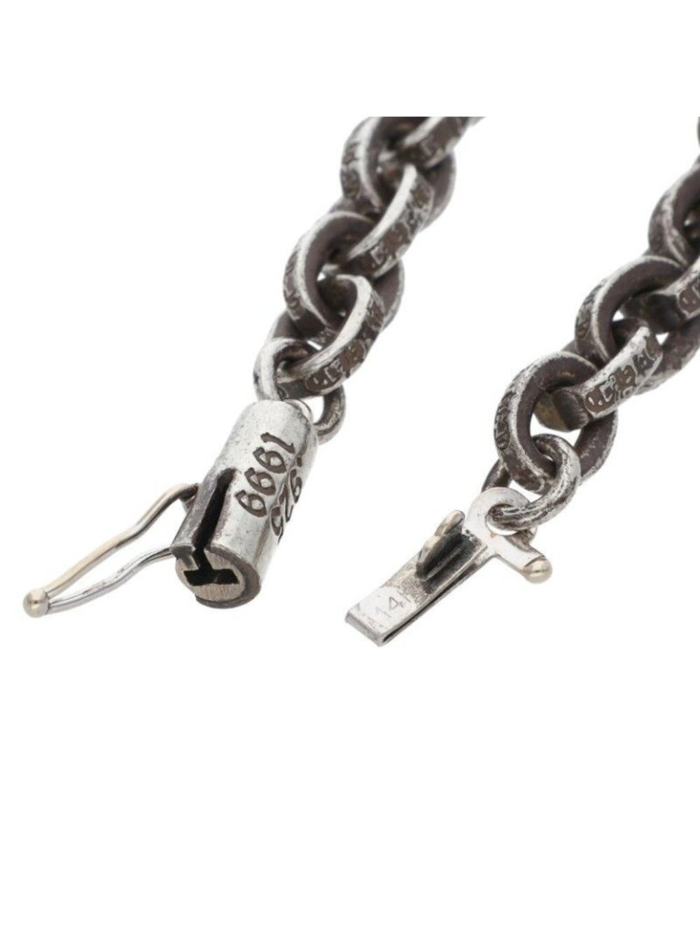 Chrome Hearts Paper Chain Silver Bracelet - Picture 5 of 5